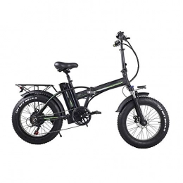 MJYK Electric Bike MJYK 48V15AH 500W Electric Bike 20 '' 4.0 Fat Tire E-Bike Speed Snow MTB Folding Electric Bike for Adult Female / Male, Fashionable, Comfortable To Ride, Suitable for Adults And Teenagers