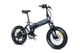 Moma Bikes Electric Bike Moma Bikes MTB, FAT PRO 20", grey, Full Suspension. Aluminum, Full SHIMANO 8 Speeds, Hydraulic Disc Brakes & Integrated Bat. Ion Lithium 48V 15Ah