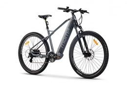 Moma Bikes Electric Bike Moma Bikes Unisex's E-MTB M-L EMTB 29, Aluminum, Shimano 24 Speeds, Front Suspension & Hydraulic Disc Brakes & Integrated Bat. Ion Lithium 48V 13Ah, Grey