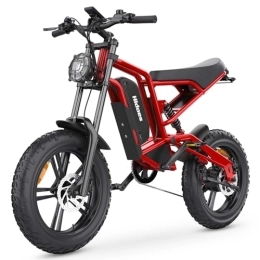 BeWell Electric Bike Mountain-Ebikes for Adults Electric-Dirt-Bike - with 48V 15Ah Battery 20"x4" Fat Tires E Bicycle for Unisex