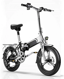 MQJ Electric Bike MQJ Ebikes Electric Bicycle, Folding Soft Tail Adult Bicycle, 36V400W / 10Ah Lithium Battery, Mobile Phone USB Charging / Front and Rear Led Lights, City Bicycle
