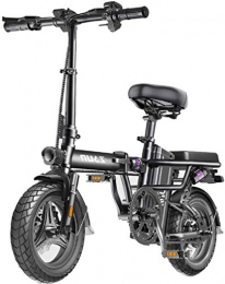 MQJ Electric Bike MQJ Ebikes Electric Bikes for Adults, Folding E-Bike, Max Speed 25Km / H, Max Load 150Kg, 48V Lithium-Ion Battery, Eco-Friendly Bike for Urban Commuter, Black, 300Km