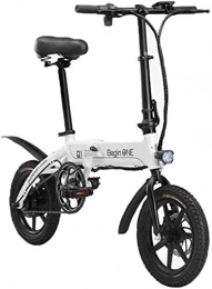 MQJ Electric Bike MQJ Ebikes Fast Electric Bikes for Adults Lightweight Aluminum Electric Bikes with Pedals Power Assist and 36V Lithium Ion Battery with 14 inch Wheels and 250W Hub Motor Fixed Speed Cruise