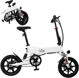 MQJ Electric Bike MQJ Ebikes Foldable Electric Bikes for Adult, Aluminum Alloy Ebikes Bicycles, 14" 36V 250W Removable Lithium-Ion Battery Bicycle Ebike, 3 Working Modes, 7.8Ah