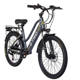 MRMRMNR Electric Bike MRMRMNR 26in Electric Bikes For Adults 48V 350W 9.6AH Electric Bicycle 7-speed Variable Speed Moped, 3 Riding Modes, EABS Power-off Brake + Front And Rear Double Disc Brakes