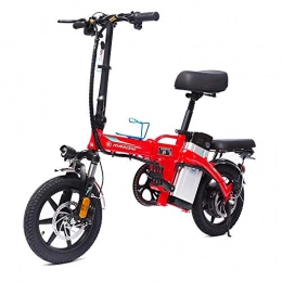 MRMRMNR Electric Bike MRMRMNR 48V 400W Electric Bicycle Folding Electric Bikes For Adults Driving Electric Bicycle, Load 75KG, Speed 25km / h, Remote Control Anti-theft, Endurance 60~80km, With USB Charging