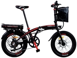 XQIDa durable Bike Ms / Men / Unisex | Fat Tire E-Bike | Adult electric bicycle 20 "| folding Electric Bike Shimano 7-speed transmission Lithium-ion battery 48V / 10.4Ah Motor 250W / Shipping from DE warehouse