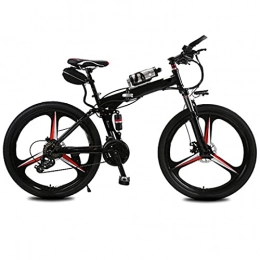 QTQZ Electric Bike Multi-purpose Adult 26 In Folding Electric Bike 21 Speed 36V 6.8A Lithium Battery Electric Mountain Bicycle Power-Saving Portable Comfortable Multiple Shock Absorption Assisted Riding Endurance 20-25