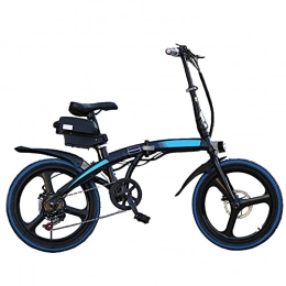 YUNLILI Electric Bike Multi-purpose Electric Bike 7 Speed Variable Speed E-Bike Removable Lithium Ion Battery High Carbon Steel E-Bike 20" Folding Adult All Terrain Electric Mountain Bike 36V 10Ah for Outdoor Riding Travel
