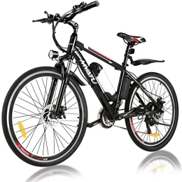 MYATU Bike MYATU 26" Electric Bike, Removable Lithium Battery, Up to 38 Miles, Shimano 21 Speed, Electric Mountain Bikes for Adults