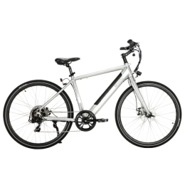 Mycle Bike Mycle Cadence Hybrid Electric Bike for Adults | 45km Range | 36V / 7.8AH Battery | XOFO Brushless Motor 36V / 250W | 5 Power Levels & Shimano 7 Speed Gears | 27.5” Tyres | LED Display (Raw Aluminum)