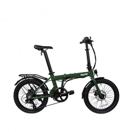 Mycle Bike Mycle Compact Folding Electric Bike | Pedal Assist | Easy Fold | 250W Rear Hub Motor 36V 6.4Ah Battery | 30km Range | 5 Power Levels | 20” Tyres | LCD USB Display (Greenwich Green)