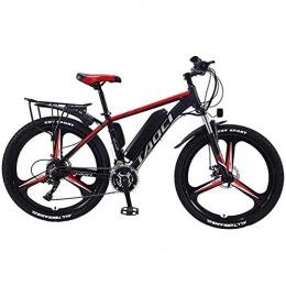 MZBZYU Electric Bike MZBZYU Electric Bikes for Adult, Magnesium Alloy E-bike LED Bicycles All Terrain, 26" 36V 350W 30 Speeds Removable Lithium-Ion Battery Mountain Ebike, Red, 13AH 90KM
