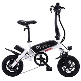 MZLJL Bike MZLJL Mountain Bicycle, Electric Bike Men 250w Folding Electric Bicycle for Adults 36v E Bike for Adults Women Bicicleta Electrica Disc Brakes Bicycles, White, China