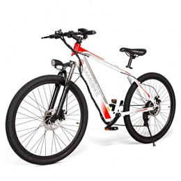 Fafrees Electric Bike N&F SH26 Electric Bikes for Adult, high carbon steel Electric Mountain Bike All Terrain, 26" 36V 250W 8Ah Removable Lithium-Ion Battery (White)