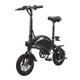 NAMENLOS Bike NAMENLOS Aluminum Alloy Smart Folding Electric Bike Moped Bicycle 10.4Ah Battery 14'' Tire 250W Motor Electric Bicycle with 50 Mile Range and APP Speed Setting, Black