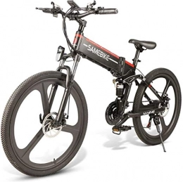 NAYY Electric Bike NAYY 21 Speed Electric Mountain Bike 26" Wheel Folding Ebike 350W 48V 10AH Magnesium Alloy Rim Ebikes Bicycles All Terrain, for Outdoor Cycling Travel Work Out And Commuting