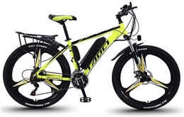 NAYY Electric Bike NAYY 26" Electric Bikes for Adult, Magnesium Alloy Ebikes Bicycles All Terrain, 36V 350W Optional 8 / 10 / 13Ah Removable Lithium-Ion Battery Mountain Ebike for Mens (Color : Yellow, Size : 13Ah80Km)