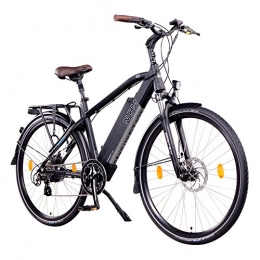 NCM Bike NCM Milano, 28 inch urban electric bike, 250 W, Das-Kit rear engine, 48 V, 13 Ah, 624 Wh, Li-ion cell battery, white, DE248UI5700MB+MB4813H9517, Black