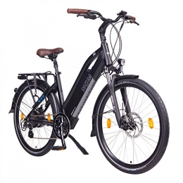 NCM Bike NCM Milano 48 V, 26 Inch Urban Trekking E-Bike Electric Bicycle Pedelec, 250 W 13 Ah 624 Wh, White, Black (Black, 26 Inches)