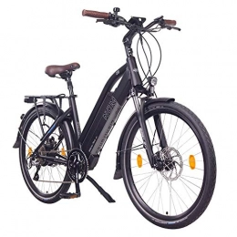 NCM Electric Bike NCM Milano Plus electric bike, Trekking E-bike, 250W, 48V 16Ah 768Wh Battery ... (Black 26")