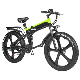 NMVB Electric Bike NMVB Folded Electric Bicycle 1000W Fat Tire Electronic Bikes 21-Speed Mountain Electrical Bicycle with Pedal Assist for Adults Women Men