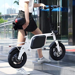 NUB Bike NUB Electric Bike Smart Mountain Bike for Adults Folding E Bikes E-Bike 14" 70Km Mileage 7.5Ah Lithium-Ion Batter with 240W Max Speed 25Km / H, White