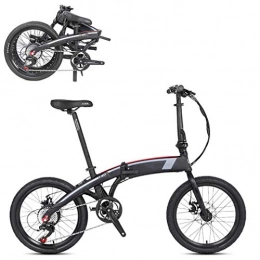 NYPB Electric Bike NYPB 20 Inch Folding Electric Bike, 250W Brushless Motor 36V Removable Charging Lithium Battery with LCD Display Sports Outdoor Cycling Travel Commuting, LH36V 8AH