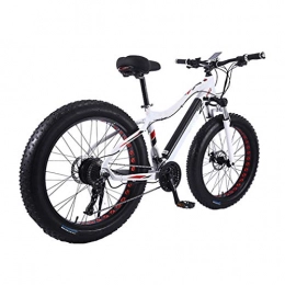 NYPB Bike NYPB Electric Bike, 26 Inch Electric Bike Motor 350W, 36V 10Ah Rechargeable Lithium Battery Seat Adjustable with LCD Display 3 Modes Sports Outdoor Travel Work, white A, Left mounted