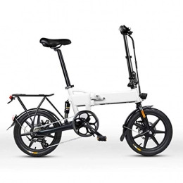 NYPB Electric Bike NYPB Electric Bike Foldable, Front & Rear Disc Brake 250W Brushless Motor Max Speed 25KM / H Removable 36V / 48V 7.5AH / 10.5 AH Lithium-Ion Battery for Adults, White 7.5AH, Variable speed