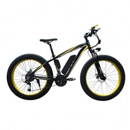 NYPB Electric Bike NYPB Electric Bike, Snowmobile ATV with 350W / 500W Motor Removable 36V / 48V Lithium-Ion Battery Max Speed 30KM / H 26 Inch*4.0 Wide Tire Fitness City Commuting, Yellow, 36V8AH 500W