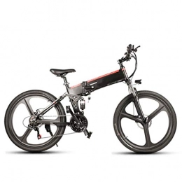 NYPB Electric Bike NYPB Folding Electric Bike, Front & Rear Disc Brake E Bikes For Adults with 350W Motor 48V 10AH Lithium-Ion Battery LCD Display Seat Adjustable Unisex Bicycle