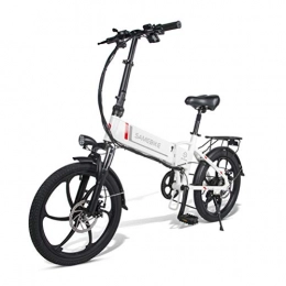 OD-B Bike OD-B Folding Electric Bicycle Aluminum Alloy Electric Bike Unisex Adult Youth 20 Inch 25km / h 36V 8AH 250W Electric Ebike with Pedals Power Assist, White