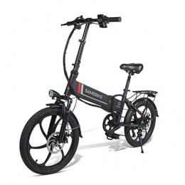 OD-B Bike OD-B Folding Electric Bicycle Aluminum Alloy Electric Bike Unisex Adult Youth 20 Inch 25km / h 48V 8 / 10 AH 350W Shimano 7 Speed Electric Ebike with Pedals Power Assist, Black, 10AH