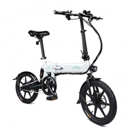OD-B Bike OD-B Folding Electric Bicycle Smart Electric Bike 250W 7.8AH Battery Dual Disc Brake Aluminum Alloy Foldable Electric Pedal Assist Bicycle for Adult Youth, White