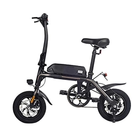 OMKMNOE Bike OMKMNOE Folding Bike, Electric Bicycle Folding Bike White Folding Wheel Citybike Electric Bicycle with Removable Full Suspension Mountain Bike Holder Electric, Black