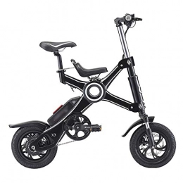 OMKMNOE Electric Bike OMKMNOE Folding Wheel, White Electric Bicycle Folding Bike Folding Wheel Citybike Electric Bicycle with Removable Full Spring Mountain Bike Holder Electric, Black