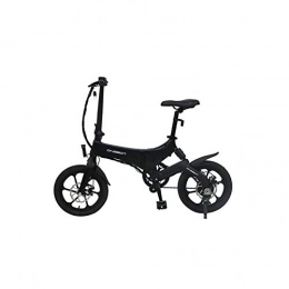 Onebot Electric Bike ONEBOT S6 Electric Bikes for Adult, Magnesium Alloy Folding Electric Mountain Bike All Terrain, 16" 36V 250W 6.4Ah Built-In Removable Lithium-Ion Battery，Maximum Riding 50KM (Black)