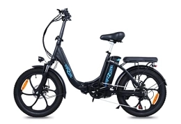 Generic Bike ONESPORT Electric Bike for Adults with 250W Motor 36V / 10AH Removable Battery, 20" Fat Tire Folding Ebike Shimano 7-Speed, Dual Shock Absorber