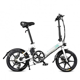 ONLYU Bike ONLYU 16-Inch Electric Bike, Folding Electric Bikes for Adults with 36V 10.5Ah Battery, Foldable Electric Bicycle with Mechanical Shifting for Outdoor Cycling Work, White