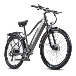OTIDA Bike OTIDA Electric Bike, Mountain E-bike For Adults, 48V 18AH Removable Durable Battery, 27.5" x 2.8 Premium Tires 8 Speed Ebike, Snow Beach Mountain City E-Bike, Hydraulic Brake