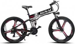 Oulida Electric Bike Oulida Electric bicycle, 26 inches electric bike, rear seats with integrated 3-spoke wheels advanced full suspension and 21-speed gear woo