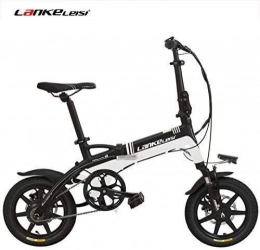 Oulida Bike Oulida Electric bicycle, A6 Elite 14 inch folding bicycle pedal assist electric, 36V 8.7Ah lithium battery hidden, aluminum frame, 5 auxiliary pedals, integrated wheel, Pedelec. woo
