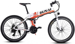 Oulida Electric Bike Oulida Electric bicycle, Electric bicycles, 48V 500W mountain bike 21 speed 26 inches, with removable new energy lithium battery woo (Color : 500W-WHITE, Size : -)