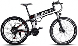 Oulida Electric Bike Oulida Electric bicycle, Electric bicycles, 48V 500W mountain bike 21 speed electric mountain bike 26 inches, with a detachable lithium battery new energy woo (Color : Black)
