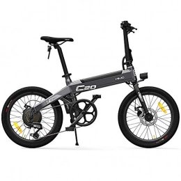 OUXI Bike OUXI HIMO C20 Electric Bike for Adults, Folding Bike 10Ah 250W with Shimano 6 Speed with 3 Riding modes and Disc brake system 20inch Tire Suitable for Men Women City Commuting-Grey
