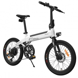 OUXI Bike OUXI HIMO C20 Electric Bike for Adults, Folding Bike 10Ah 250W with Shimano 6 Speed with 3 Riding modes and Disc brake system 20inch Tire Suitable for Men Women City Commuting-White