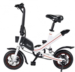 OUXI Electric Bike OUXI V1 Electric Bikes for Adults, Fat Tire Folding Bike with 7.8AH Lithium Battery Stylish Ebiike with Unique Design, Can Switch Three Sport Modes During Riding, Max Speed is 25km / h (White, 7.8AH)