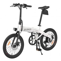 OUXI Electric Bike OUXI Z20 Electric Bikes for Adults, Folding e Bikes for Women Men with 250W 10Ah Battery 36v Max Speed 25km / h Suitable for City -White