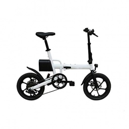 Pc-Glq Bike Pc-Glq 16" Electric Bike, 250W Adult Electric Mountain Bike, 7.8AH Foldable Electric Bicycle 25KM / H with Removablelithium-Ion Battery 36V, White